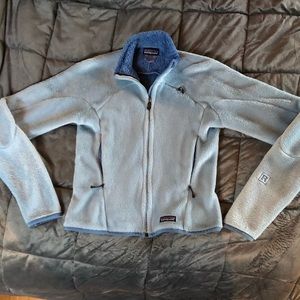 Patagonia full zip R fleece blue womens xs